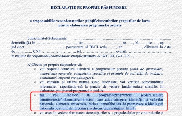DOCUMENT Autorii programei de Limba și literatura română au semnat pe ...